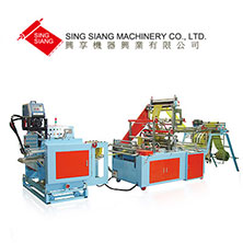 Perforating Bag Making Machine With Labeling Part-T-Shirt Style & Flat Style