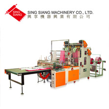 Servo Motor Driven Double Layer Four Line Bag Making Machine