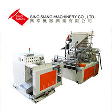 Servo Motor Driven Perforating Bag Making Machine with Automatic Rewinding Module