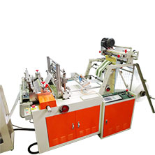 Bag on Roll Machine with automatic rewinding Module and  Auto Labeling